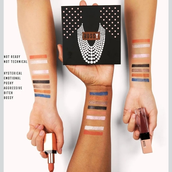 Bossy Cosmetics Power Woman Essentials Vegan and Cruelty-Free Eyeshadow, Blush, - Picture 3 of 3